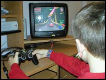 Kid Playing Video Game